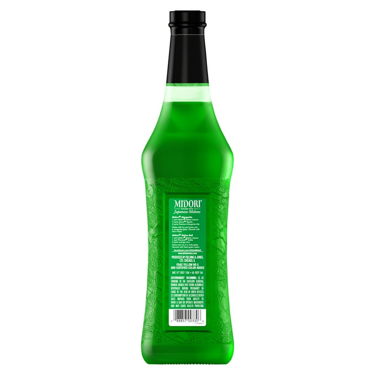 Midori Melon Fruit Liqueur, 750 ml Single Glass Bottle, 20.0% ABV