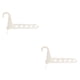thumbnail image 4 of Barra de ropa plegable de 2 piezas con gancho lateral para colgar toallas y bordes interiores para acampar, 4 of 9