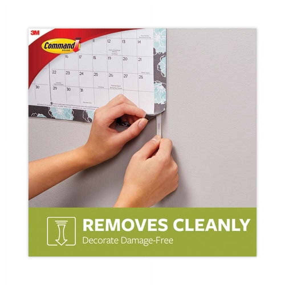 Poster Strips, Removable, Holds Up To 1 Lb Per Pair, 0.63 X 1.75, White, 4/pack, 100 Packs/carton | Bundle of 5 Cartons