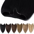 thumbnail image 5 of Benehair Human Hair Extensions Wire In Headband Hiddien Secret No Clip Weft One Piece Remy Hair Straight Women Black, 5 of 13