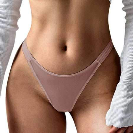 

Youmylove Women Sexy Lace Thong Panties Seamless Solid Color Comfortable Low Waist Panties Lenceria