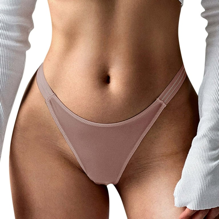 JDEFEG Hiking Underwear Women Womens Lace Thong Panties Seamless Solid  Color Comfortable Waist Panties Lace Back Panties For Women Plus Size  Polyester