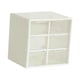 thumbnail image 5 of Mini organizador de cajones para escritorio, pequeño organizador con cajones para manualidades. Blanco, 5 of 9