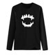 thumbnail image 4 of Camiseta luminosa de manga larga verde fluorescente de noche de Halloween para mujer Tops Fridja  hj2586, 4 of 7