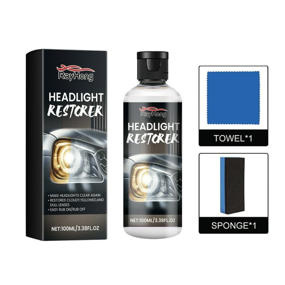 Rayhong Automotive Headlight Repair and Polishing Liquid, automotive headlight scratch repair, refurbishment, maintenance, brightening, coating and polishing liquid