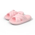 thumbnail image 1 of Xiao Hua Pantuflas de baño antideslizantes de secado rápido para mujer y hombre, con suela gruesa y amortiguación extra (talla 38-39, color rosa), 1 of 2
