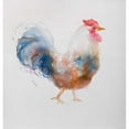 thumbnail image 3 of Atelier B Art Studio 12x12 Black Modern Framed Museum Art Print Titled - Watercolor Rooster, 3 of 5