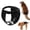 Black, variant on Dog Heat Diapers Female, Lightweight Breathable Cycle Reusable Diapers Adjustable Pads for Dogs in Heat Brown XS