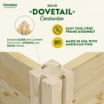 thumbnail image 5 of Greenes Fence 48"x 48"x 7" Beige Wood Raised Garden Kit, 5 of 8
