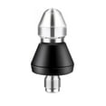 thumbnail image 1 of Mistaha Stainless Steel High-Pressure Sewer Jet Nozzle for Pipe Cleaning - Premium Material, Efficient Cleaning, Reverse Airflow Design, Quick Connection - 1/4" Quick Insert, Front 1 and Rear Four, 1 of 6