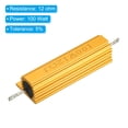 thumbnail image 4 of Unique Bargains 100W 12 Ohm Aluminum Shell Resistor Housing Resistor Housed Case Wirewound Resistors Power Resistor, 5 Pack, 4 of 5