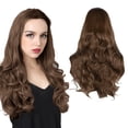 thumbnail image 1 of Perruque 24 Pouces Perruque Femme Cheveux Longs Bouclés Grands Cheveux Longs Naturels Cheveux Longs Raides Perruque en U Extensions, Perruque pour Femmes, 1 of 7