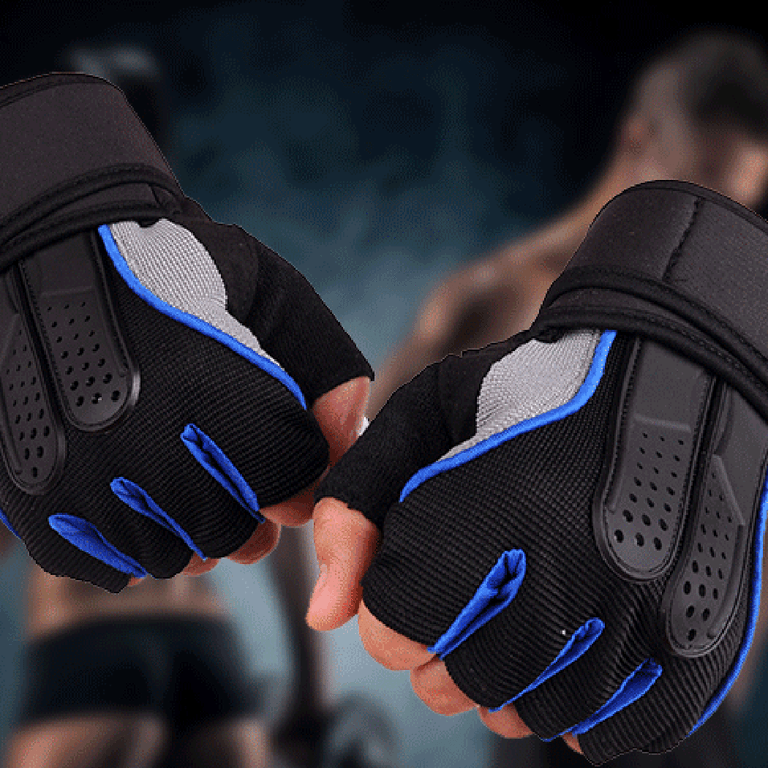 Workout Gloves Nonslip Thin Half Finger Cycling Gloves Weight Lifting Gloves