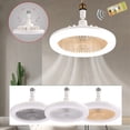 thumbnail image 1 of Sentmoon Electronics Gadgets E27 Ceiling Fan With Lights,Enclosed Low Profile Fan Light,Ceiling Light With Fan,Hidden Electric Fan Delier Gimbal Lamp Electronics Gadgets Clearance Sales Today Deals P, 1 of 9