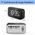 thumbnail image 4 of CNKOO 50% Off! Table Clock Electronic Clock Desk Alarm Clock USB Timer Calendar Smart Clock Function Desk Alarm 65-100dB large buzzer alarms for people who are sleeping and hard of hearin, 4 of 6