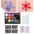 thumbnail image 4 of GUOOL 16 Colors Face Paint Washable Easy to Pigment Water based Makeup Pigment Palette, 4 of 9