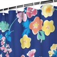 thumbnail image 3 of Pioneer Flower Floral Print Pattern Shower Curtain 84"x72" ,Bathroom Decorative Shower Curtains Set with 12 Hooks,Modern Waterproof Washable Shower Curtain, 3 of 6