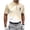 Khaki, variant on Golf Shirts For Men Printed Short Sleeve Button Collar Pullover Casual Summer Shirt For Course Practice Office Leisure Travel And Weekend Wear