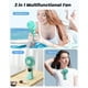 thumbnail image 2 of Ventilador portátil ColdSky de 4000 mAh con pantalla LED, color verde, 2 of 8