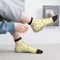 thumbnail image 2 of Fuzoiu Frog Bee Print Adult Socks, Crew Moisture-wicking Socks, Unisex Cushion Crew Socks,Casual Sports Ankle Socks, 2 of 7