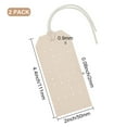 thumbnail image 2 of Imitation Leather Earring Organizer Hanging Display Cards for Stud Earrings with Rope Rectangle BurlyWood 11.1x5x0.2cm, 2 of 7