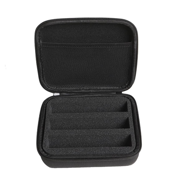 Eyeglasses Travel Carrying Case Scratchproof 3 Slot Sunglass Bag with Handle Shock Resistant Glasses Zippered Organizers