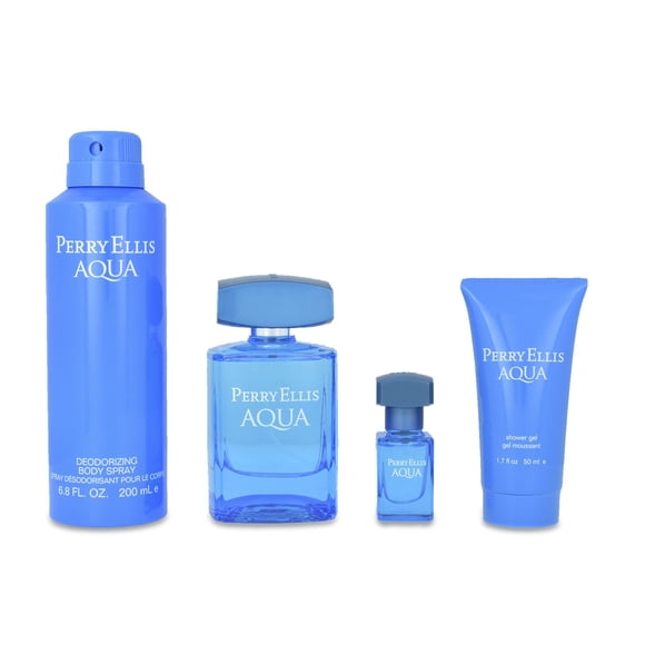 Set Perry Ellis Aqua 4Pzs Perry Ellis Perry Ellis Model