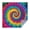 Rainbow Tie Dye, variant on Rainbow Tie Dye Mandala Pattern Square Tablecloth,Waterproof Square Table Cover,Wipeable Spillproof Washable Table Cover for Home Kitchen Party Decor 42"X42"(107x107cm)