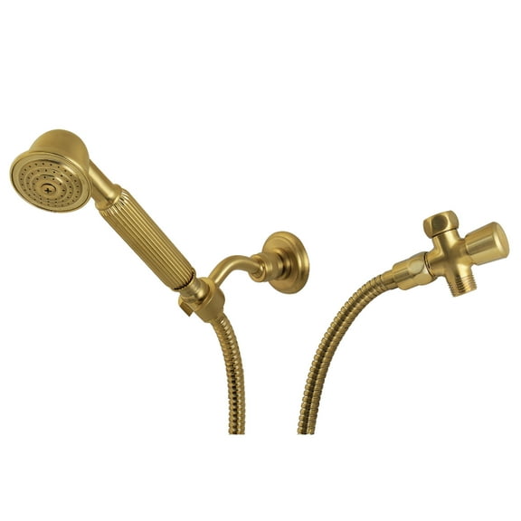 Kingston Brass KX1077BD Vintage Hand Shower Kit, Brushed Brass