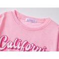 thumbnail image 6 of Serdomi Pink California Crop Top for Little & Big Girls - Cool Summer T-shirt Clothes Tween Size 10, 6 of 7