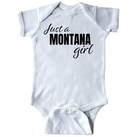 

Inktastic Just a Montana Girl Born and Raised Gift Baby Girl Bodysuit