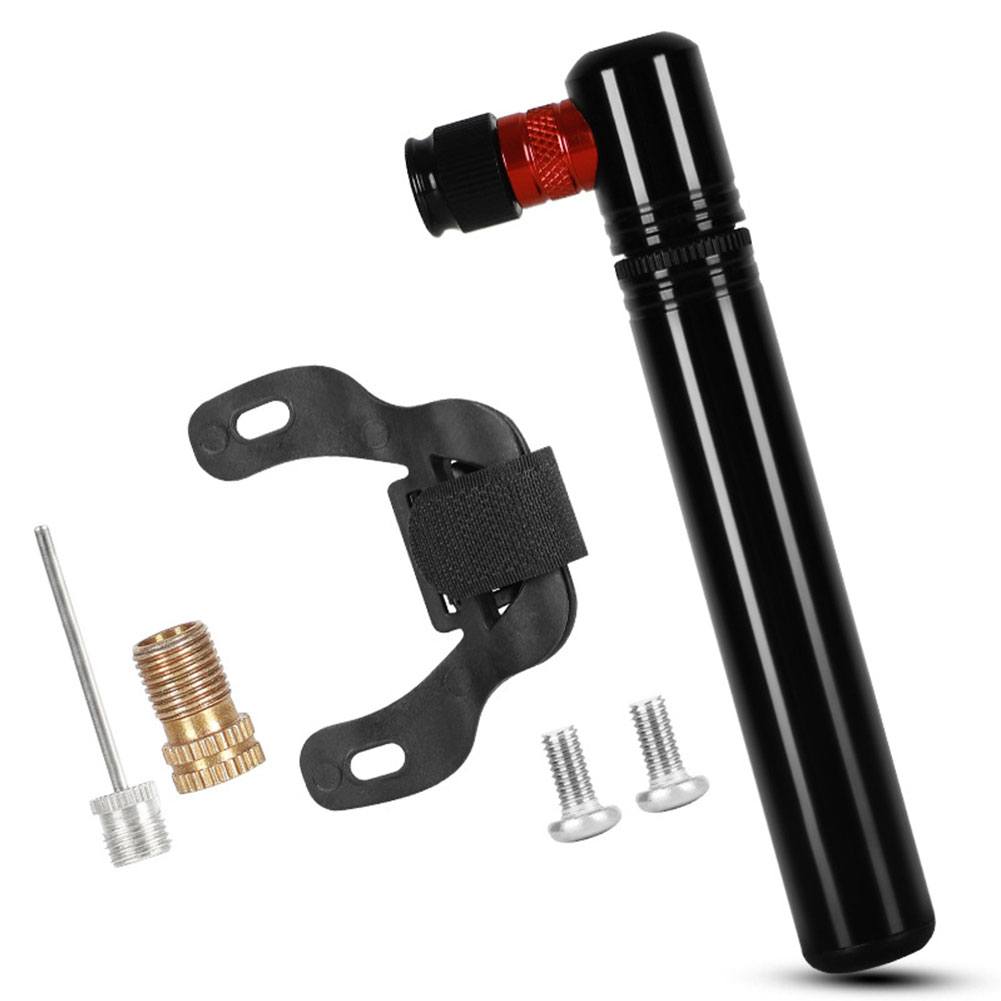 Mini Bicycle Pump 130PSI Portable Bike Tire Air Pump with Mount Kit