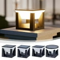 thumbnail image 7 of Solar Post Light, Outdoor Waterproof for Garden, Modern Led Column Lights for Villa Fence, Solar Powered Post Lamp with Warm Light, 7 of 7