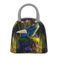 thumbnail image 1 of Fotbe Cute Blue Frog Bolsa de Almuerzo con Estampado, Lonchera Aislada, Contenedor de Comida Reutilizable Tipo Cooler a Prueba de Fugas, 1 of 6