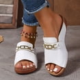 thumbnail image 3 of Mepaouo Womens Wedge Shoes Orthopedic Comfortable Platform Sandals Leather Summer Dressy Casual Slides, 3 of 7
