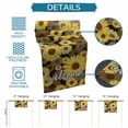 thumbnail image 6 of Table Runner - 70 Inch Long, Spring Daisy Kitchen Dining Table Runner Dresser Scarves, Botanical Brown Yellow Flowers Oil Painting Farmhouse Decor for Coffee Tables Wedding Party Banquet, 6 of 8