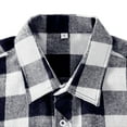 thumbnail image 3 of HAOMEILI Men's Button Down Regular Fit Long Sleeve Plaid Flannel Casual Shirts, 3 of 6