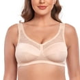thumbnail image 2 of WIRELESS FULL COVERAGE BRA WIDE STRAPS SUPPORT UNLINED MINIMIZER PLUS SIZE 34D, 2 of 9
