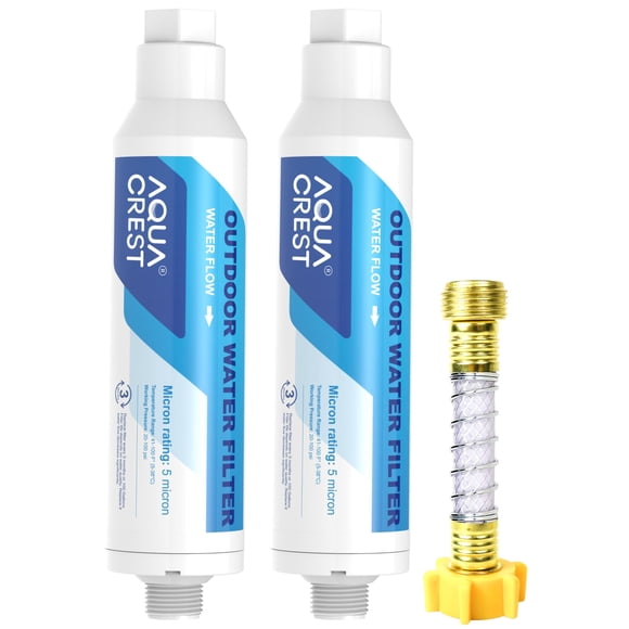 Filtro de Agua en Línea AQUA CREST para Lavado de Autos 2 Paquetes