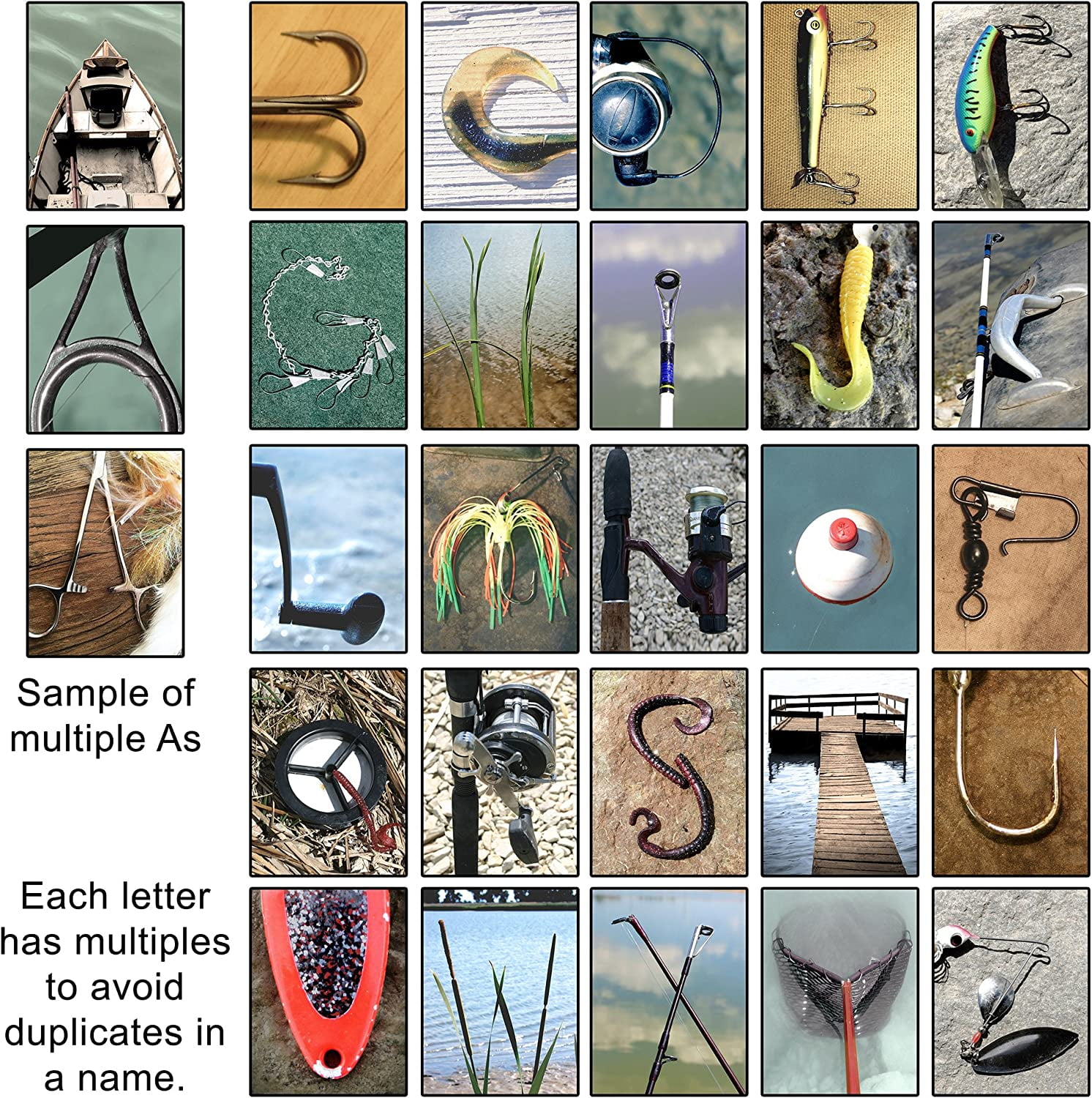 Tackle Fishing Name Art - Personalized