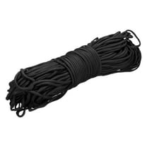 Uxcell 1/8" Paracord Rope, 151ft 7 Strand Heavy Duty Camping Rope Braided Polypropylene Ropes, Lightweight Tie-Downs Utility Cord for Marine, Indoor & Outdoor, Black