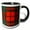 Black/White, variant on 3drose, Image of Scott Clan Kilt Scottish Tartan Plaid Pattern, 11oz Two-tone Blue Mug