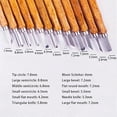 thumbnail image 5 of 8/12pcs/set Wood Handle Wood Carving Chisel Tools Set Cutter Wood Carving Knife Set Woodworking Engraving carving Hand Tool Kit, 5 of 5