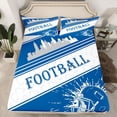 thumbnail image 2 of Homewish Football Print Twin Sheet Sets 3pcs for Female Men Adults,Sport Theme Twin Fitted Sheet Microfiber,Ball Gamer Breathable Flat Sheet,Ultra Soft Home Decor, 2 of 7