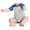 Vine Hthr/Vin Royal, variant on Infant Short Sleeve Baseball Fine Jersey Bodysuit Black/White 6M
