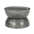 thumbnail image 2 of Benjara Accent Coffee Table- 25" Hourglass Shape- Gray Hammered Finish, 2 of 4