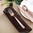 thumbnail image 2 of BalsaCircle 24 Pieces 7" Rose Gold Hammered Design Plastic Forks Disposable Event Tableware, 2 of 8