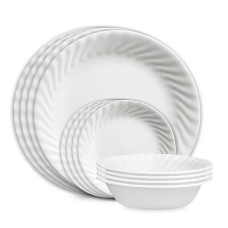 Corelle Enhancements 12-Piece Glass Dinnerware Set (Service for 4)