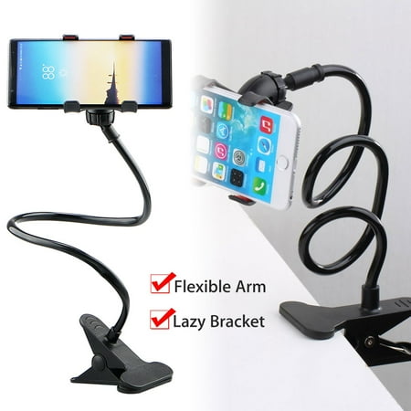 Flexible 360° Clip Mobile Cell Phone Holder Lazy Bed Desktop Bracket Mount Stand for iPhone XS/X/8/7/6/5 Samsung Galaxy Note 9/8 LG