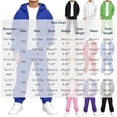 thumbnail image 4 of Husipze Boys 2 Piece Fleece Solid Sweatsuit Set Zip Hooded Sweatshirts and Straight Leg Joggers Fall Winter Clothing Set Pink 12-13 Years, 4 of 10